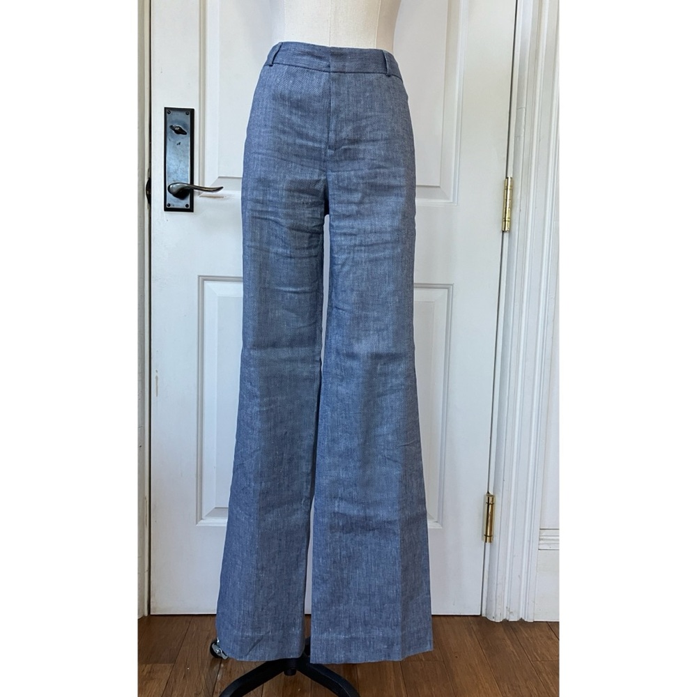 Banana Republic Logan Linen Blend Trousers Size 6